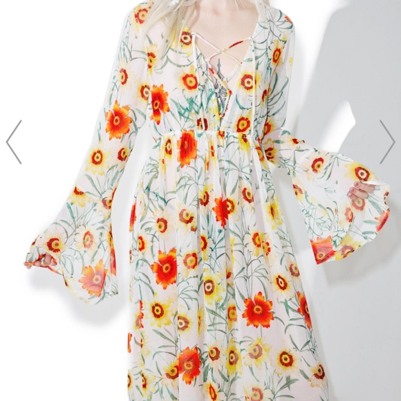 COPY - Wildfox Wild Daisy Maxi Dress - Picture 6 of 8
